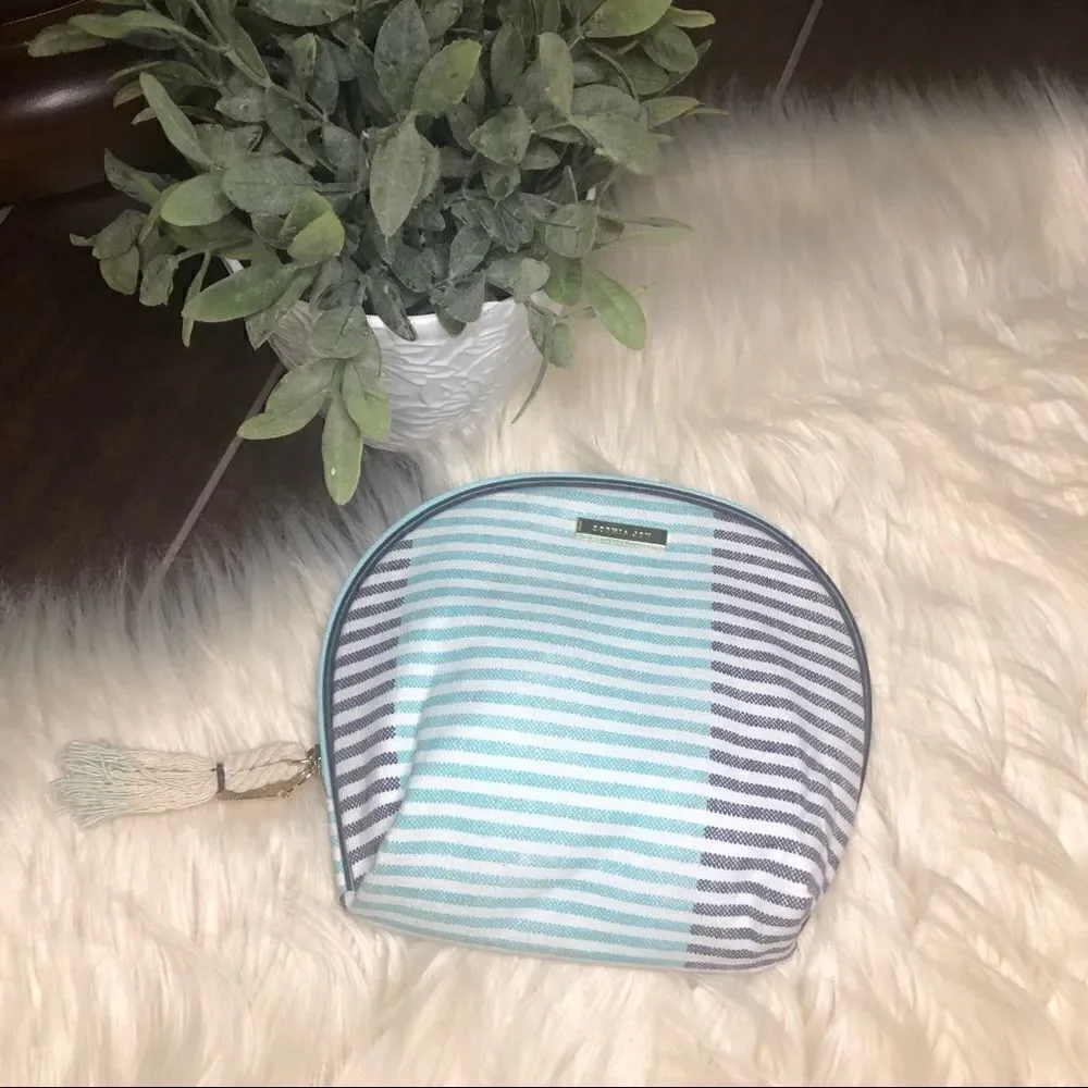 Sophia Joy striped valet cosmetic bag